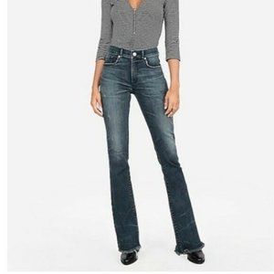Express Barely Boot High Rise Denim Jeans